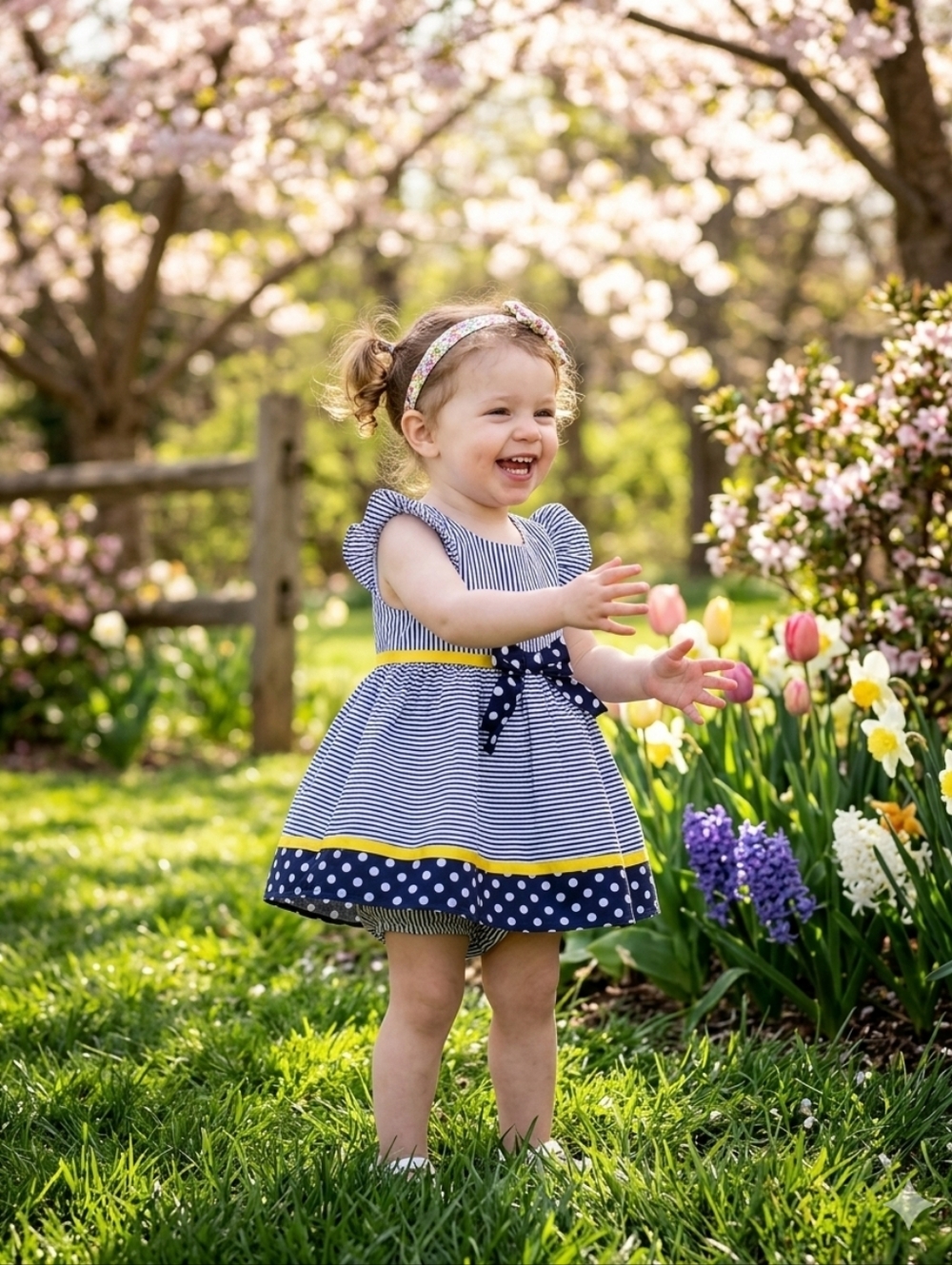 Rare Editions Baby Girl Spring Dress & Bloomers Set | Size 3-6 Months